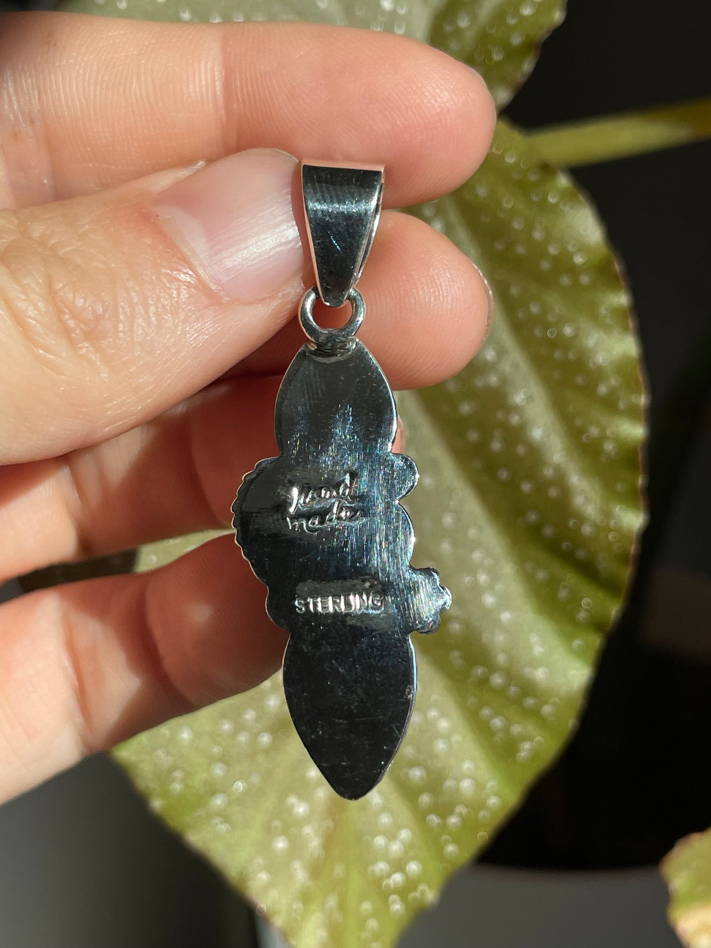 Turquoise 3 Stone Pendant | Sterling Silver 925 B845