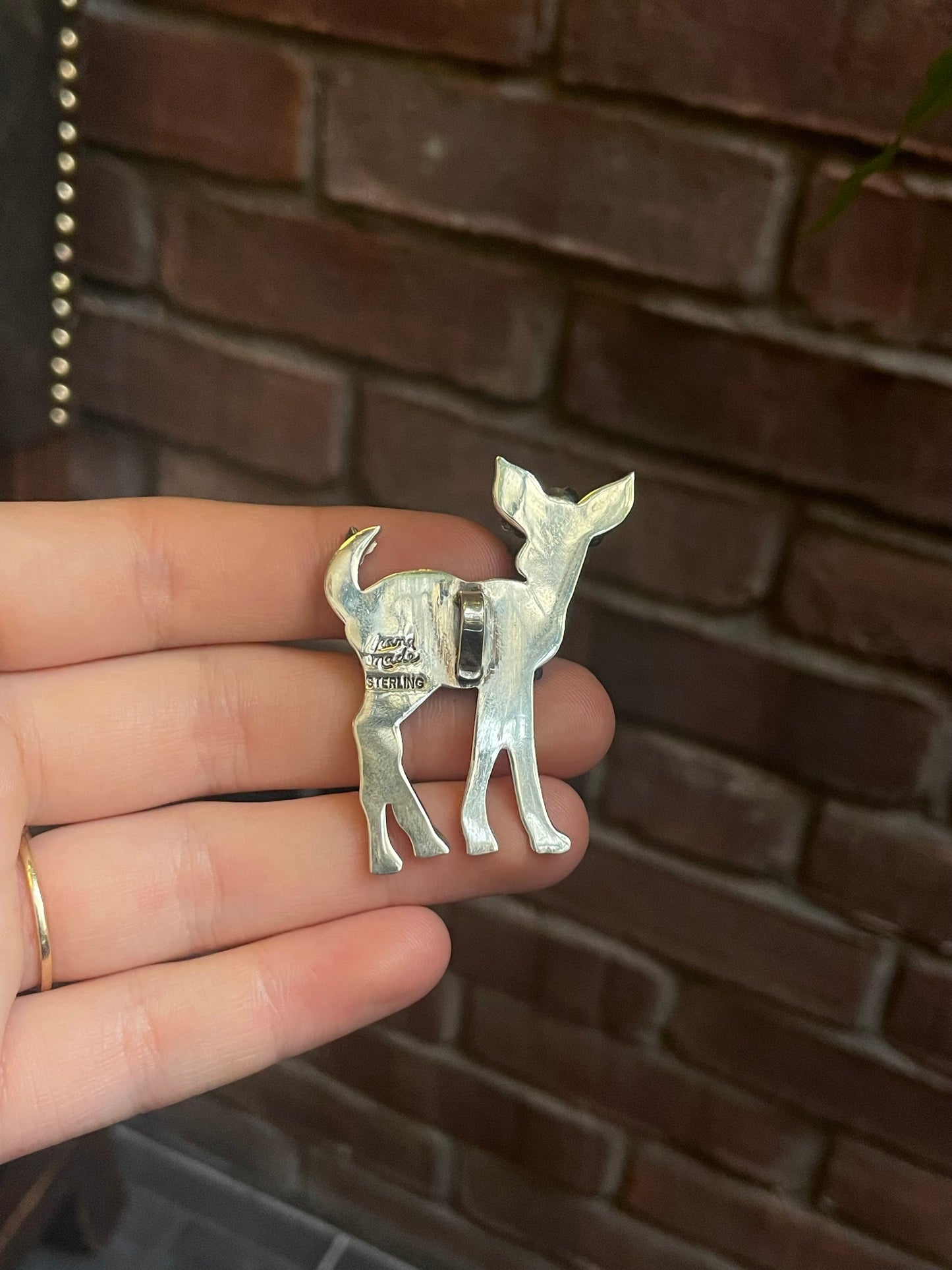 Spiny Oyster Deer Pendant | 925 Sterling Silver C512