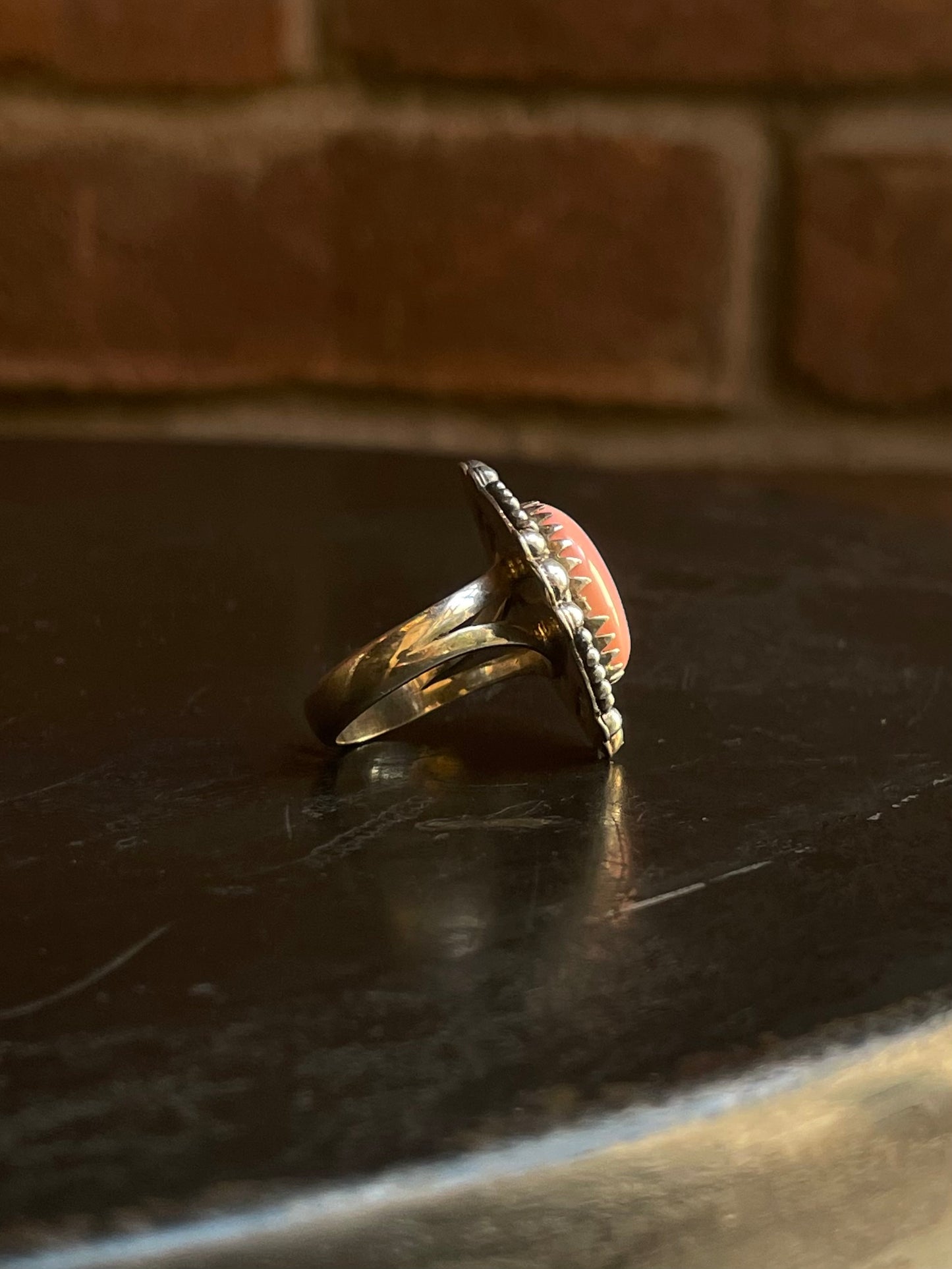Pink Conch Ring Size 6 | 925 Sterling Silver G527