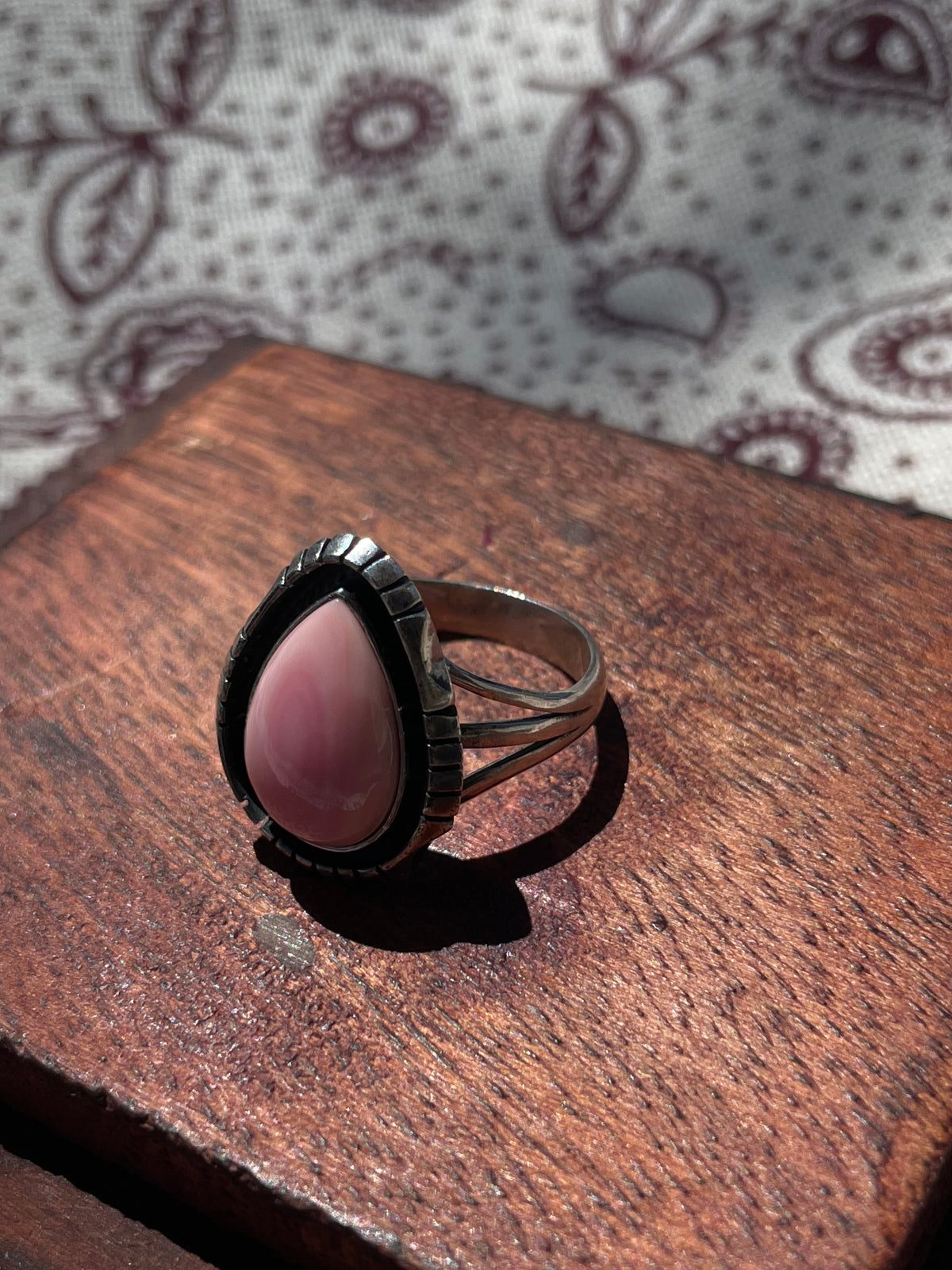 Pink Conch Ring Size 8.5 | 925 Sterling Silver D286