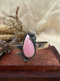 Pink Conch Butterfly Cuff Bracelet | 925 Sterling Silver D280