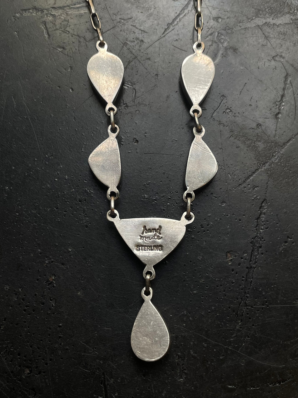 Kingman Turquoise Lariat Necklace | 925 Sterling Silver G412