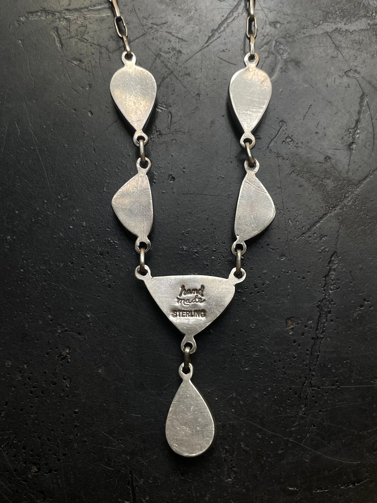 Kingman Turquoise Lariat Necklace | 925 Sterling Silver G412