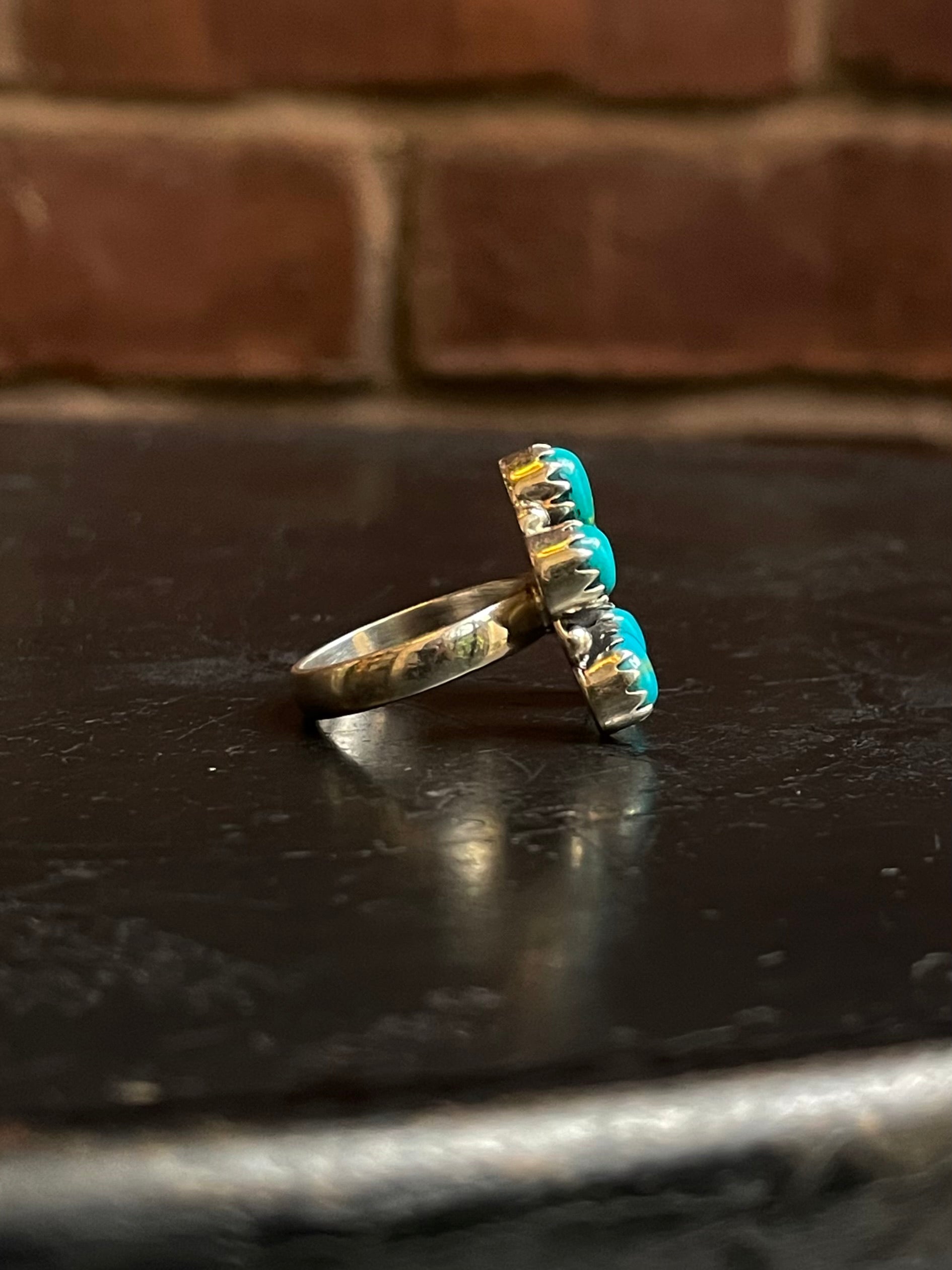 Kingman Turquoise Naja Ring Size 6.5 | 925 Sterling Silver G490