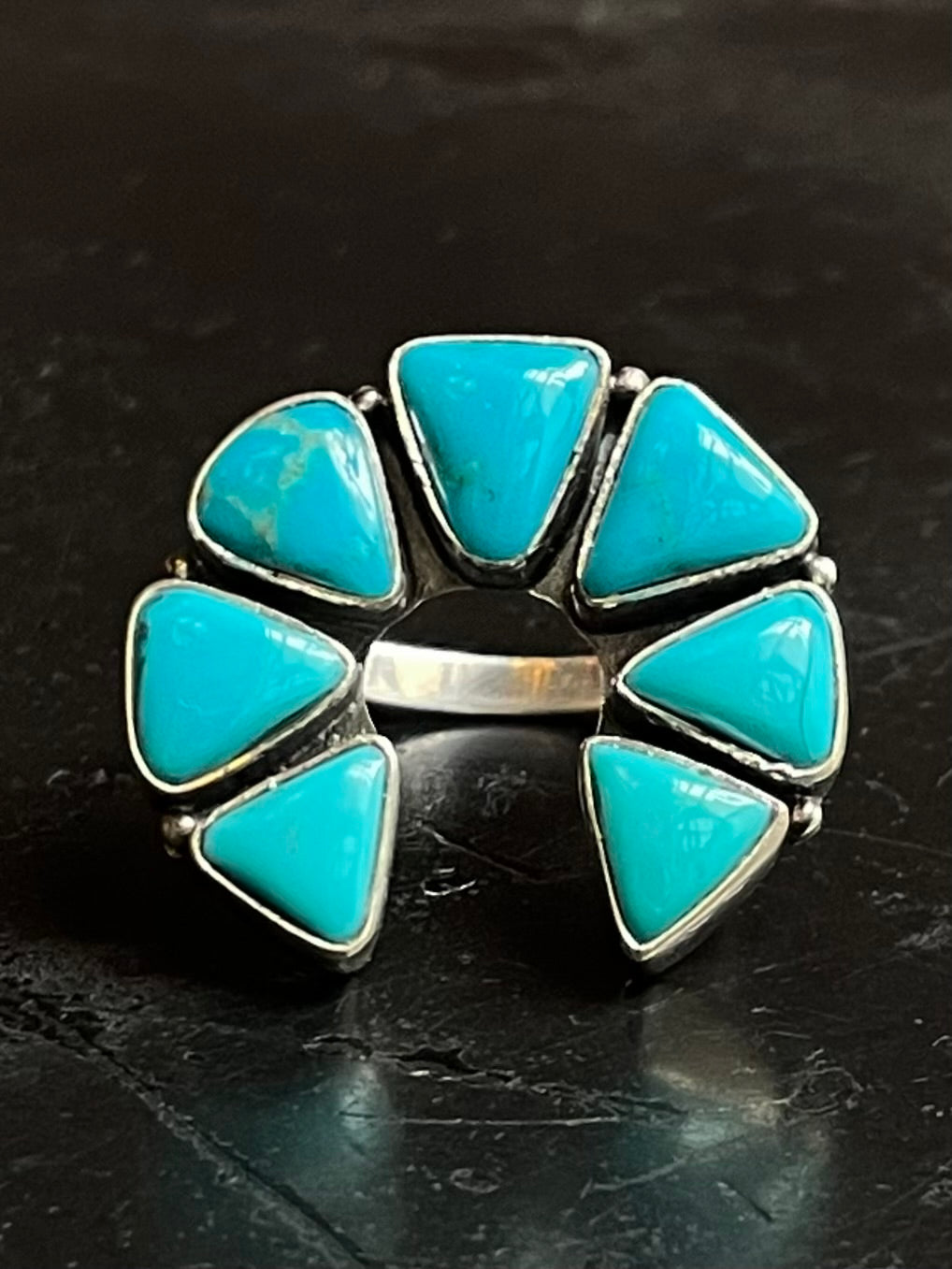 Kingman Turquoise Naja Ring Size 9 | 925 Sterling Silver G478