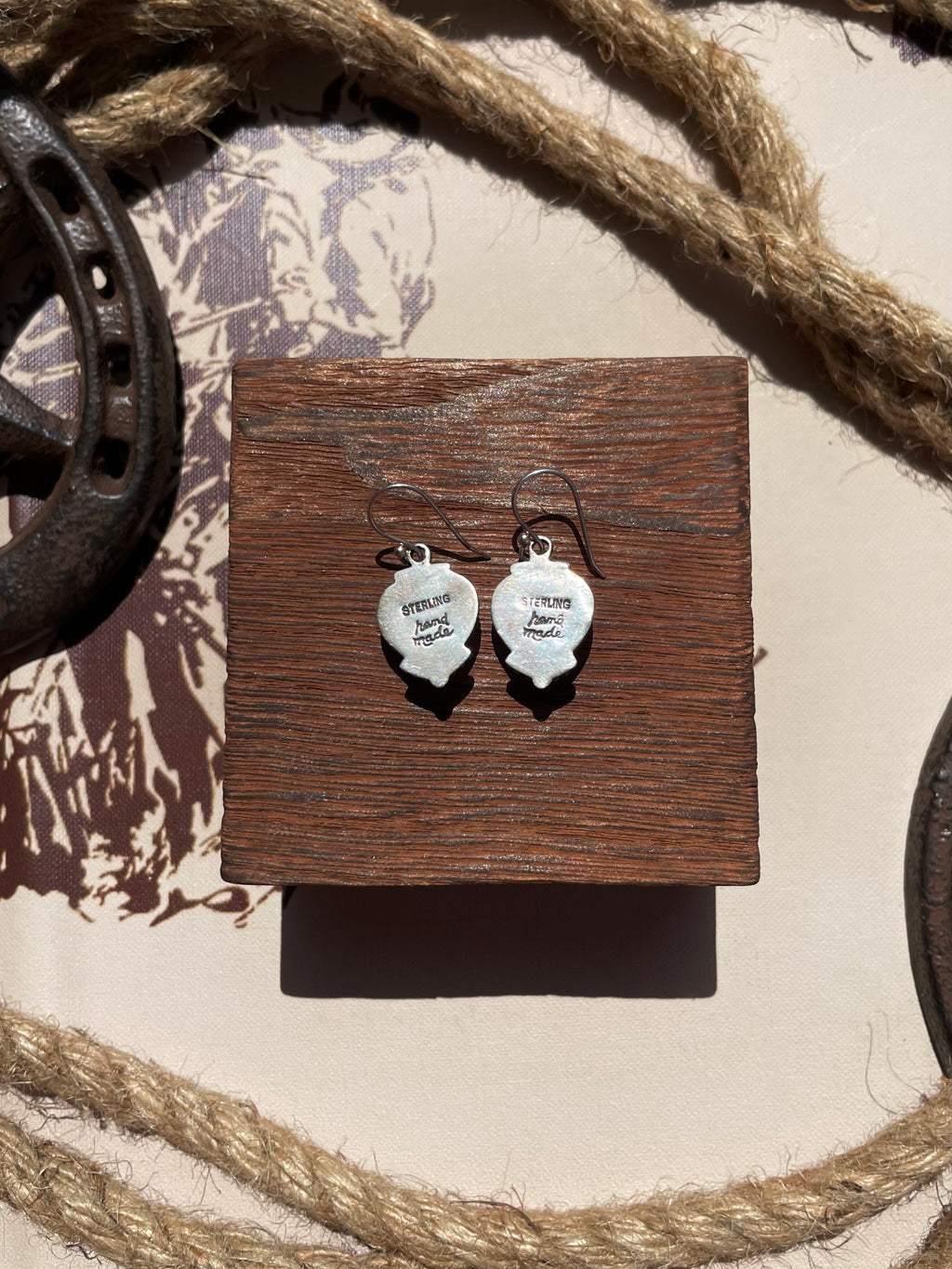 Pink Conch Heart Dangle Earrings | 925 Sterling Silver G702