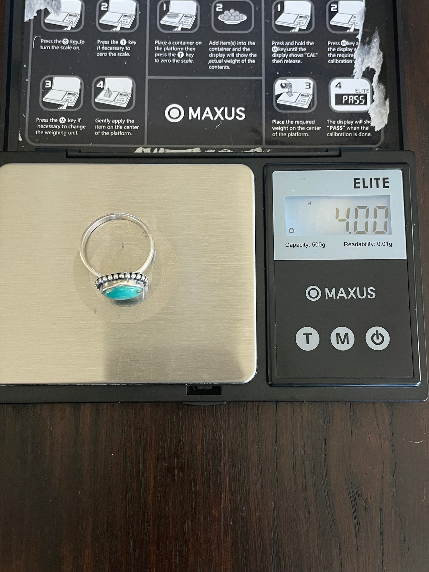 Kingman Turquoise Ring Size 8.75 | 925 Sterling Silver E734