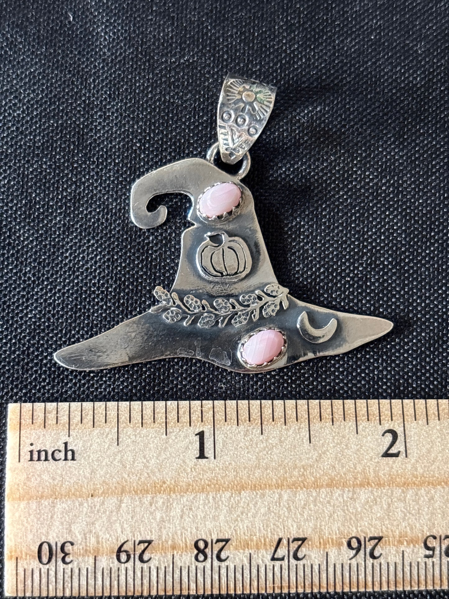 Pink Conch Hat Pendant | Sterling Silver 925 C773