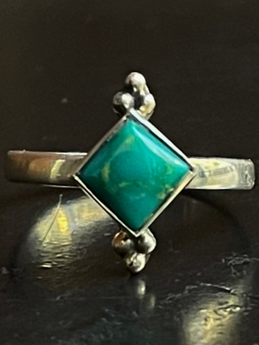 Kingman Turquoise Ring | Sterling Silver | Size 7 G374