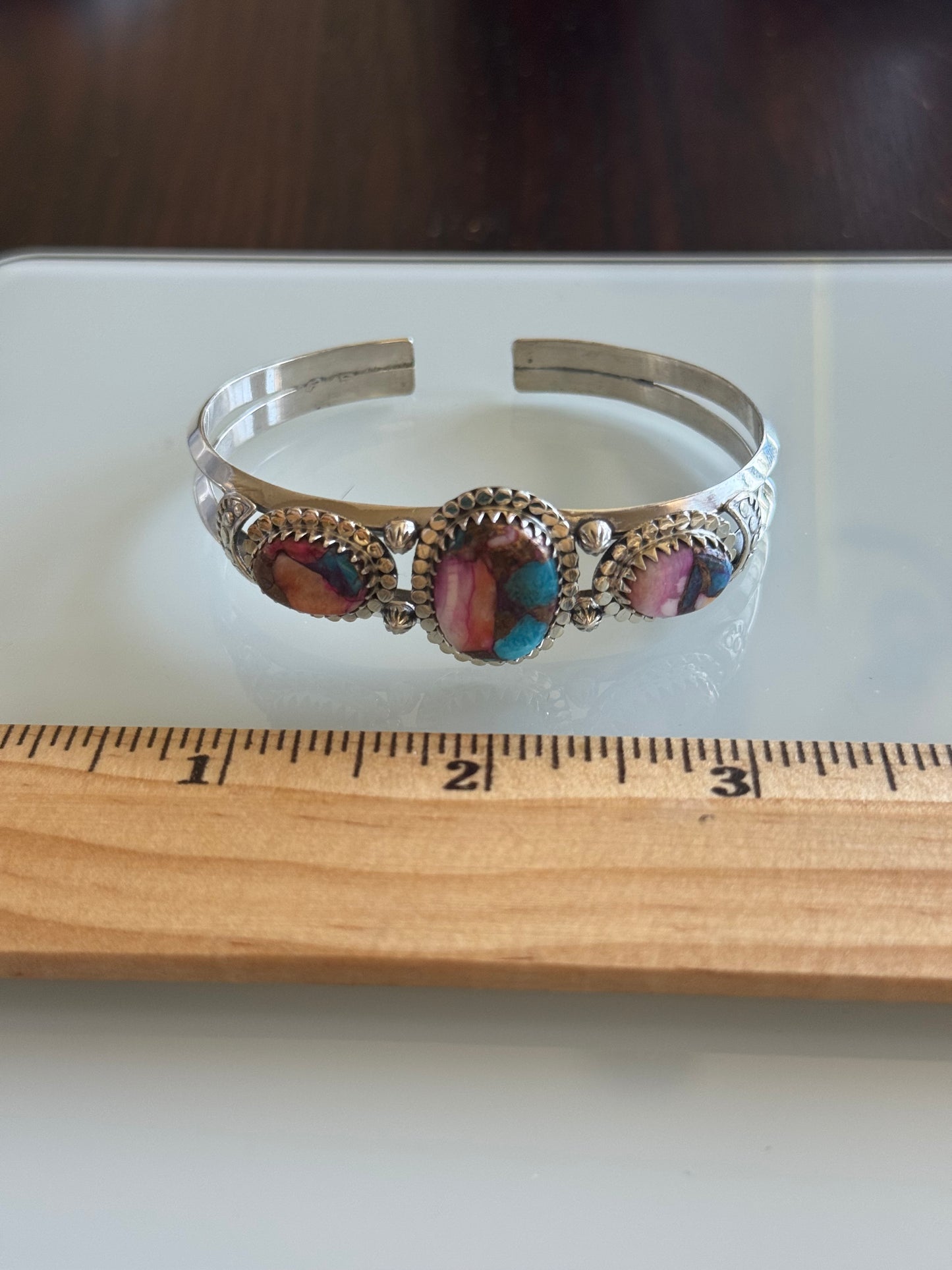 Dahlia Cuff Bracelet | 925 Sterling Silver Floral A571