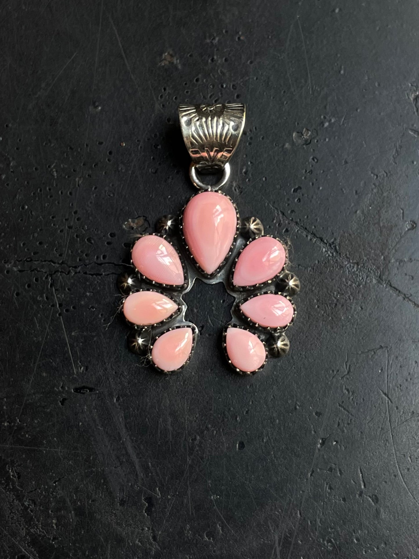Pink Conch Naja Pendant | 925 Sterling Silver E238