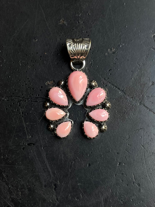 Pink Conch Naja Pendant | 925 Sterling Silver E238