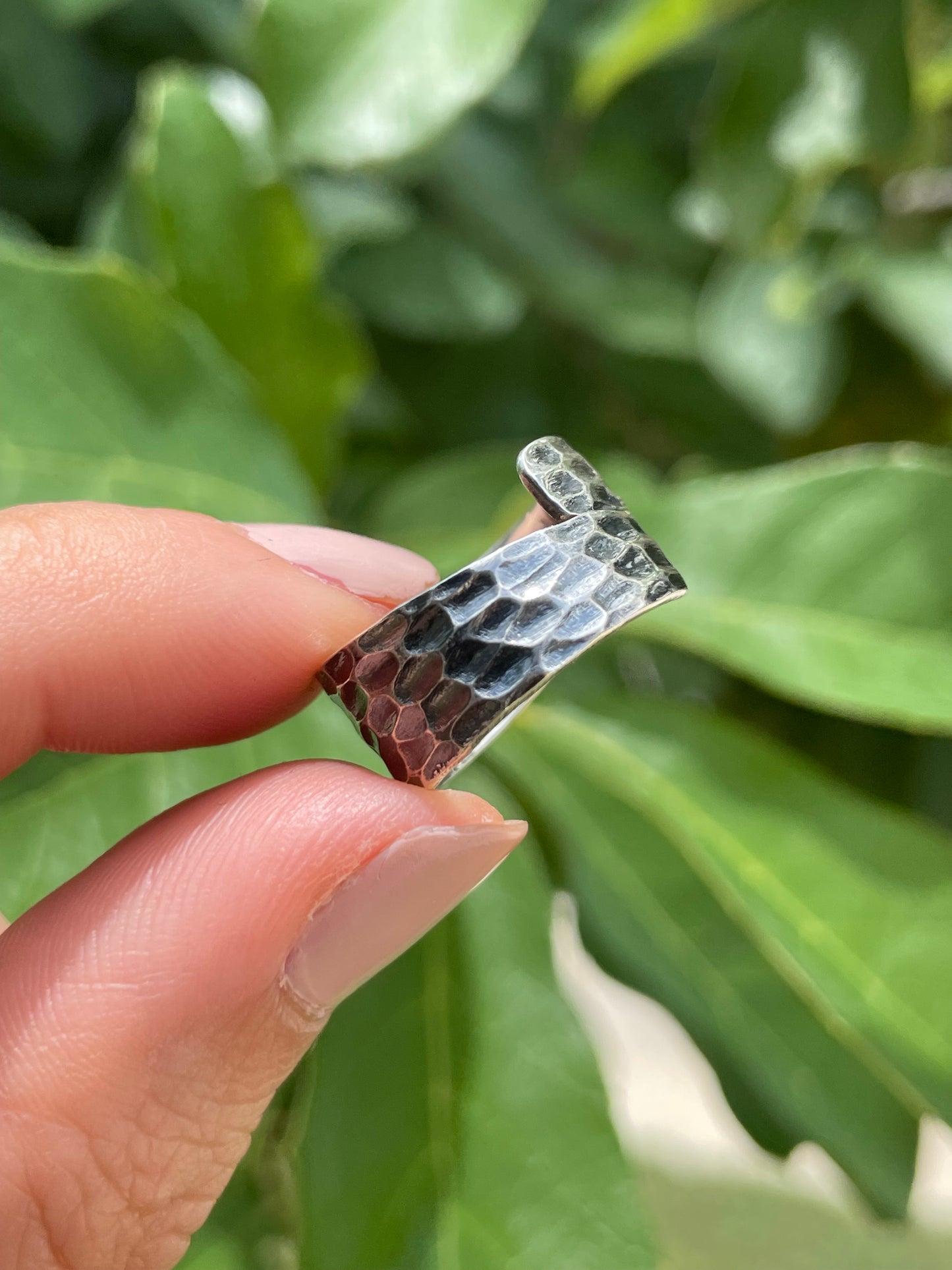 Hammered Sterling Silver Band Ring Size 6 | 925 Sterling Silver D185