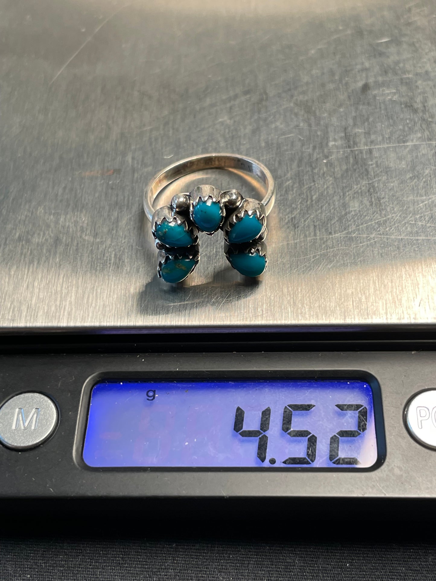 Kingman Turquoise Naja Ring Size 9| 925 Sterling Silver D171