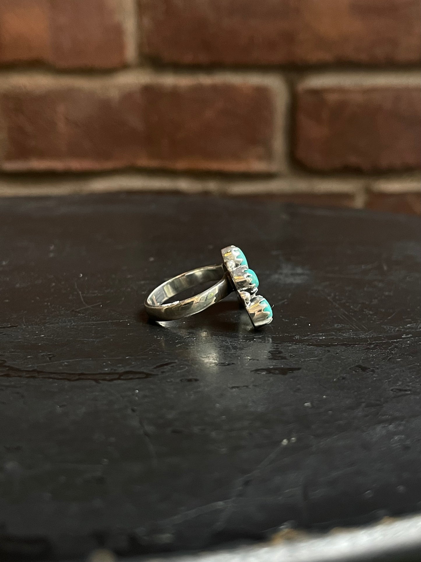Kingman Turquoise Ring Size 7 | 925 Sterling Silver Southwest E129