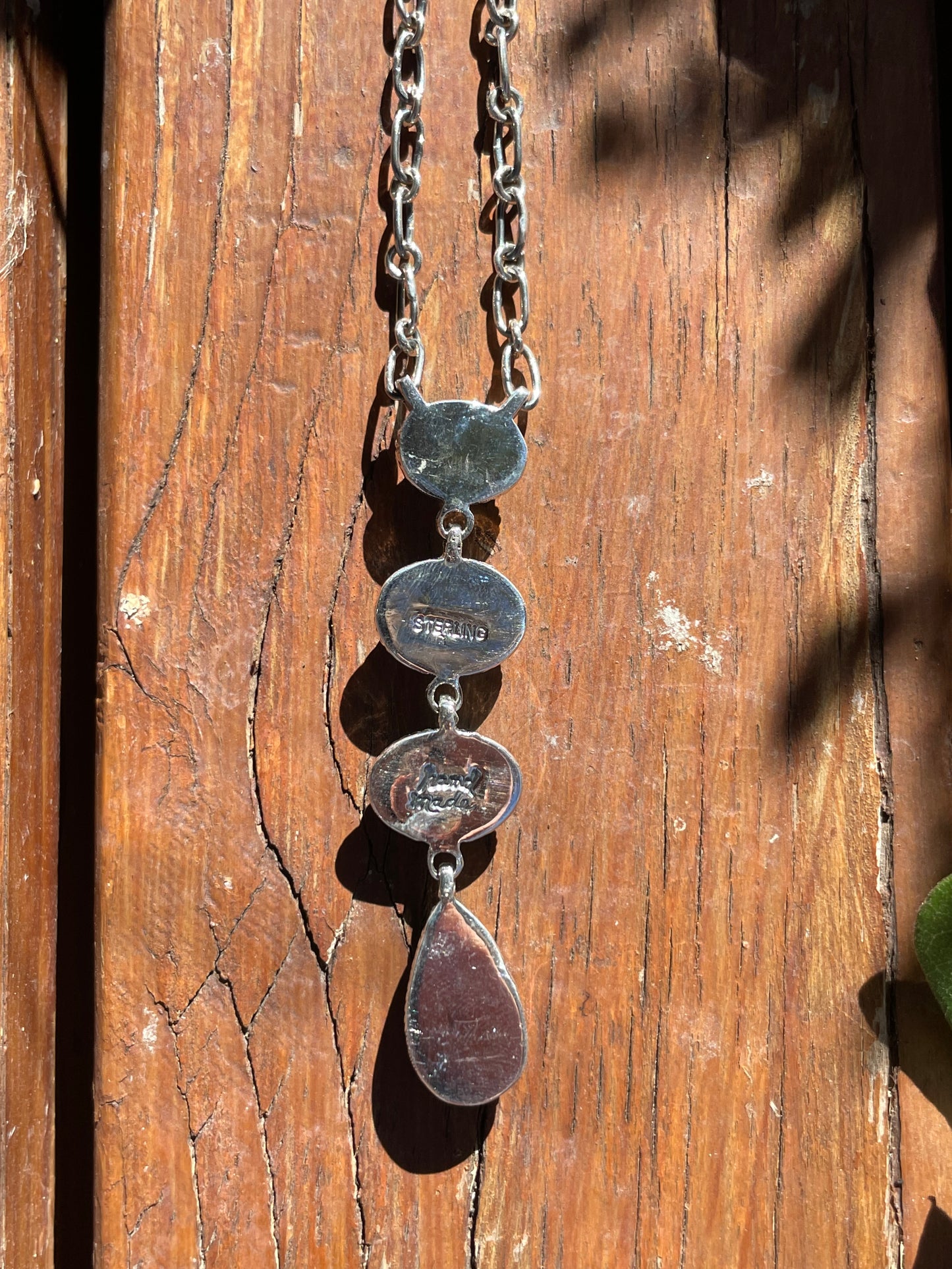 Kingman Turquoise Drop Necklace | Sterling Silver B870