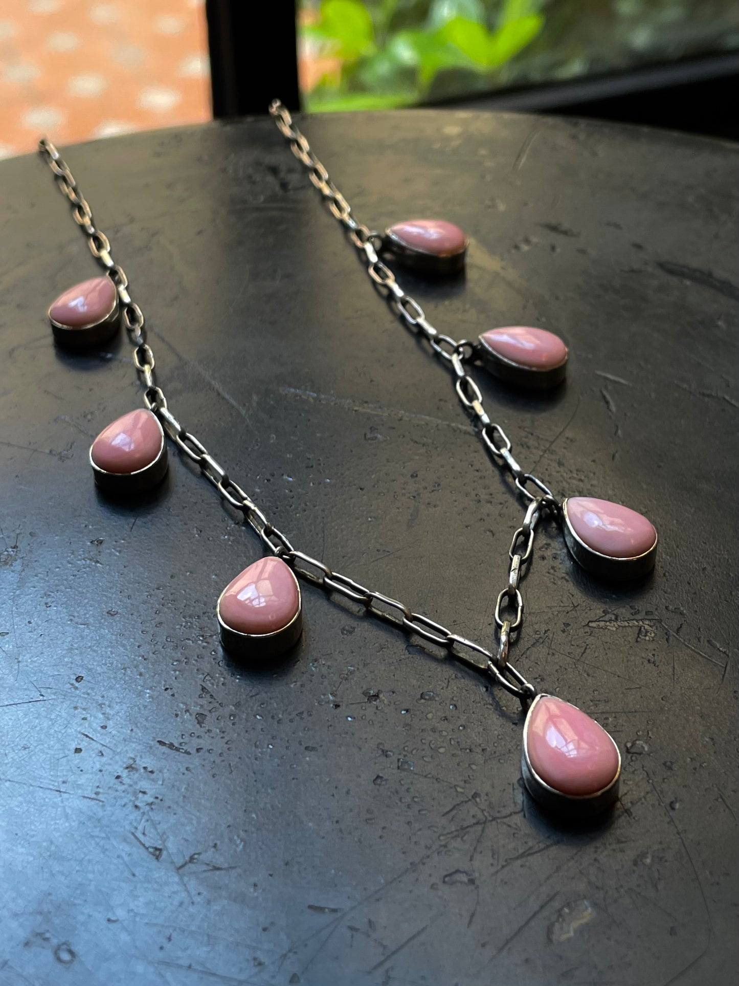 Pink Conch Necklace | 925 Sterling Silver E983