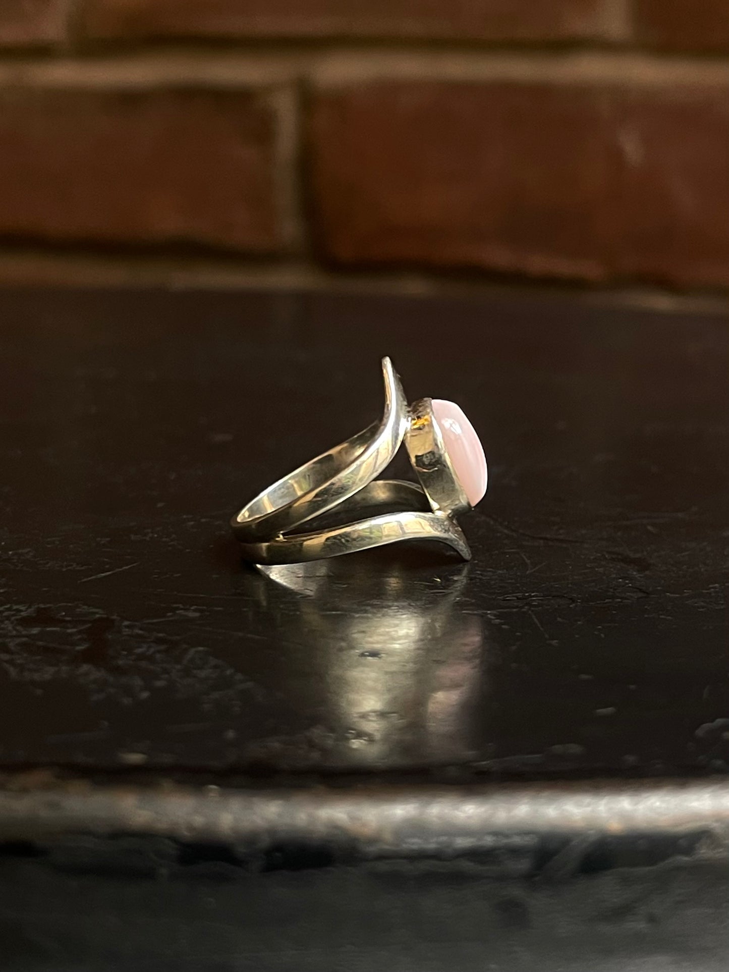 Pink Conch Ring Size 6 | 925 Sterling Silver G141