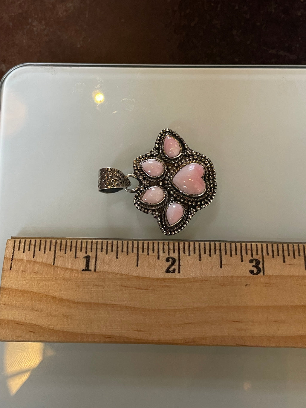 Pink Conch Paw Pendant | Sterling Silver 925 C687