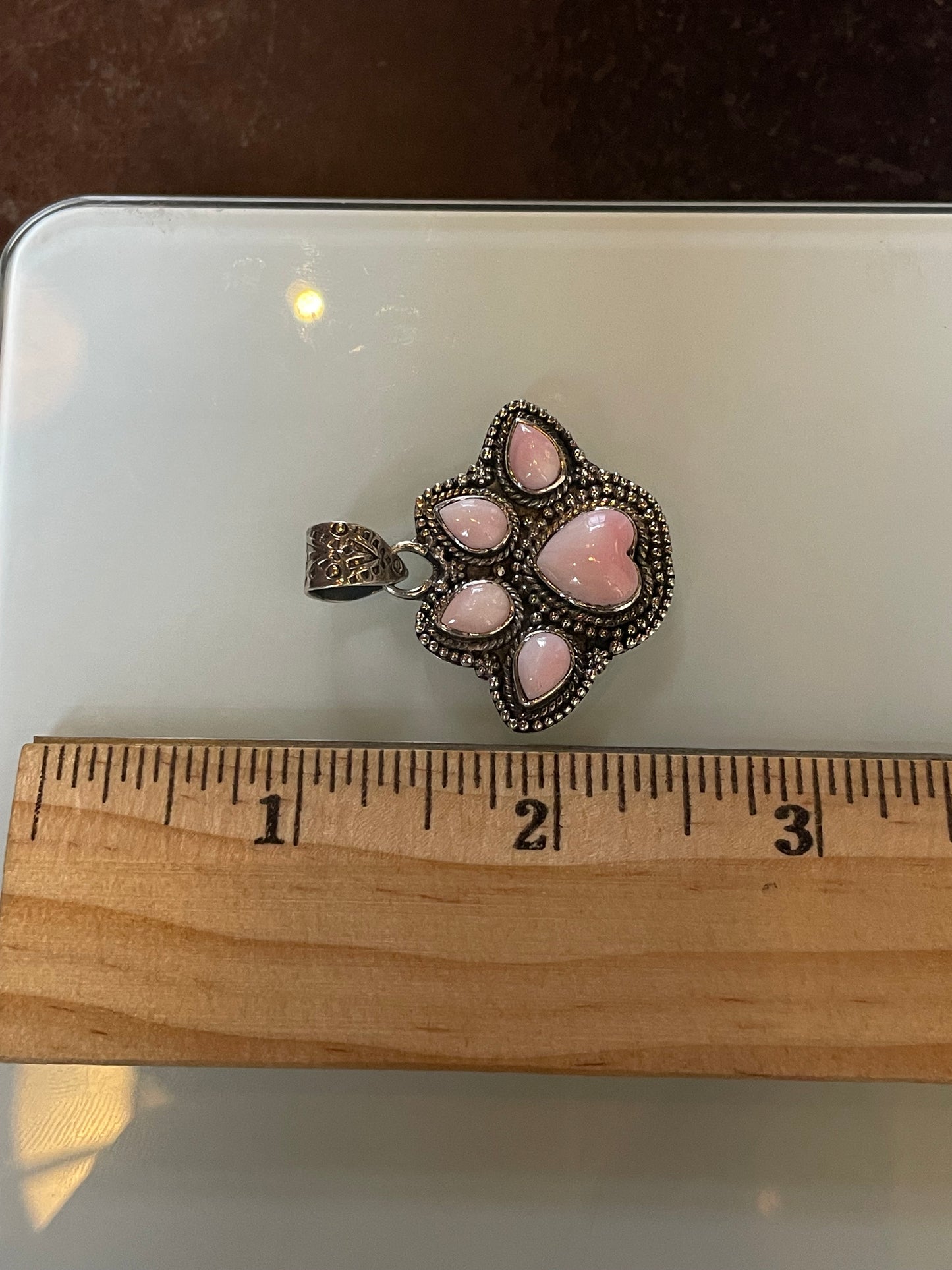 Pink Conch Paw Pendant | Sterling Silver 925 C687