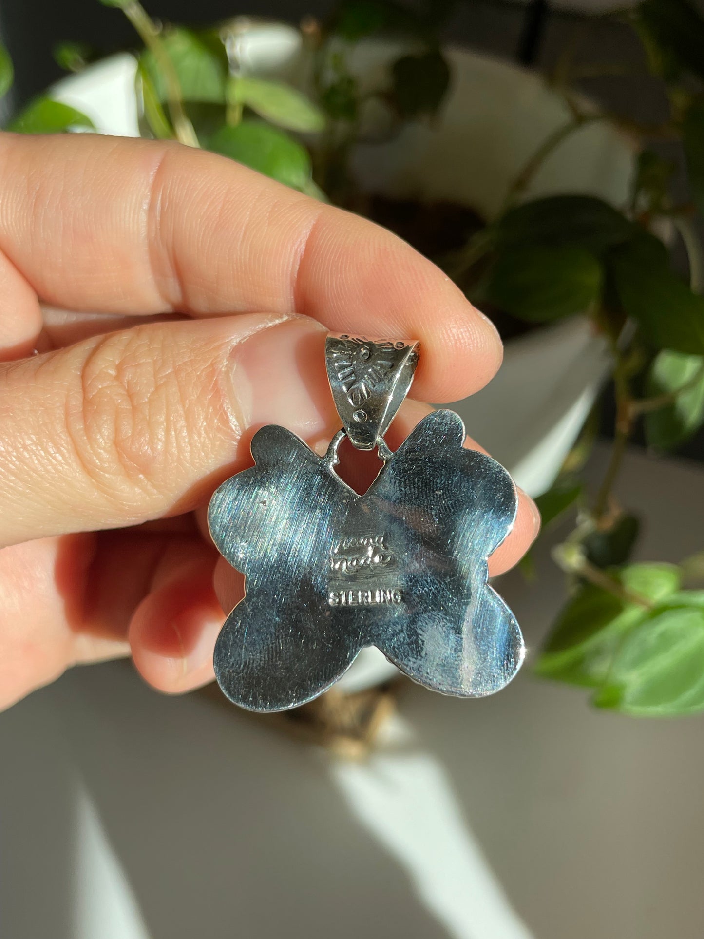 Turquoise Butterly Pendant | Sterling Silver 925 B778