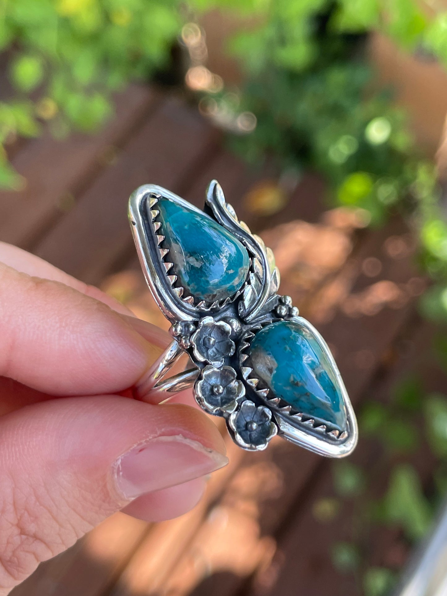 Chrysocolla Ring | 925 Sterling Silver Size 9 Y59