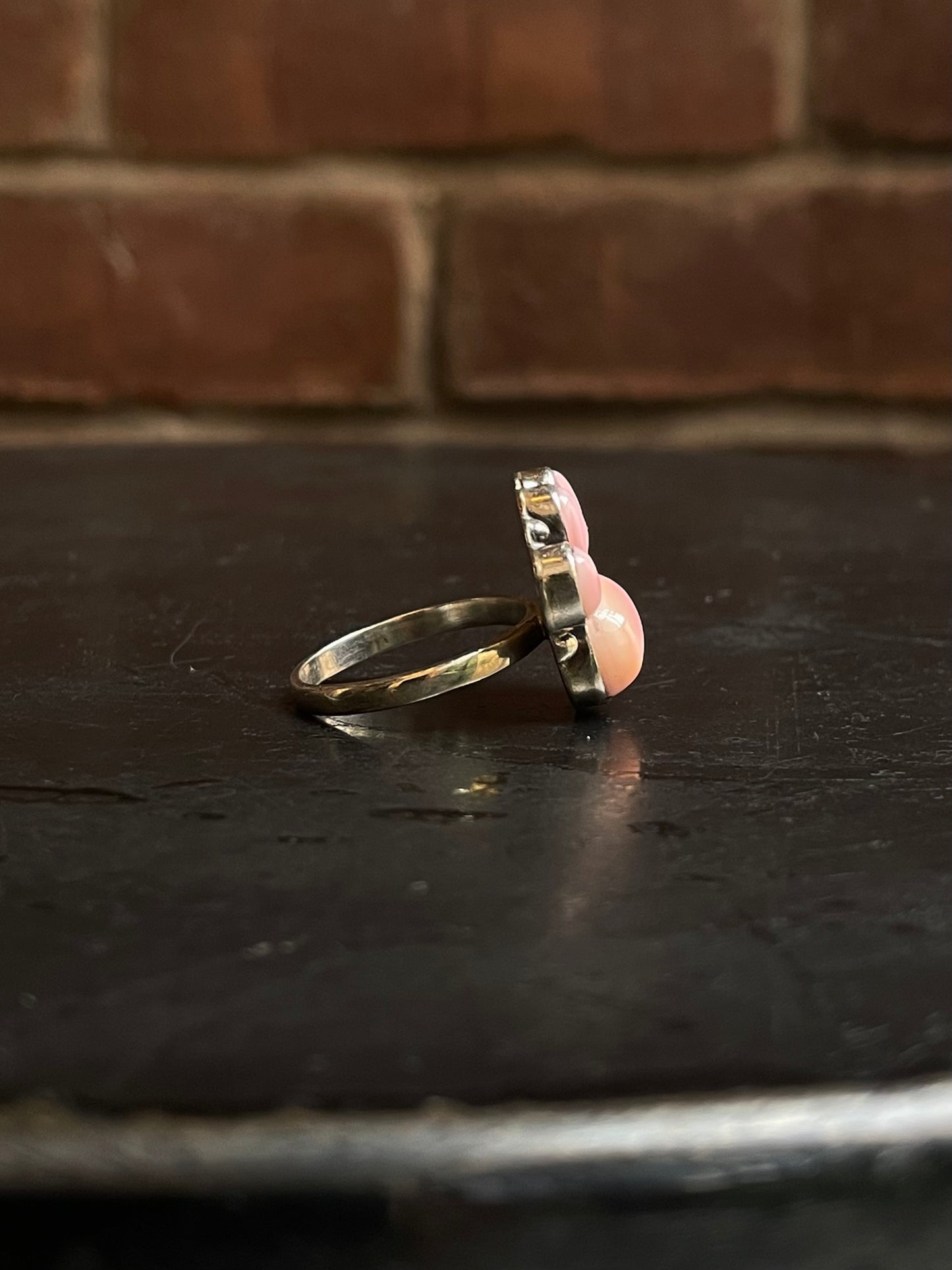 Pink Conch Ring Size 9 | 925 Sterling Silver E999