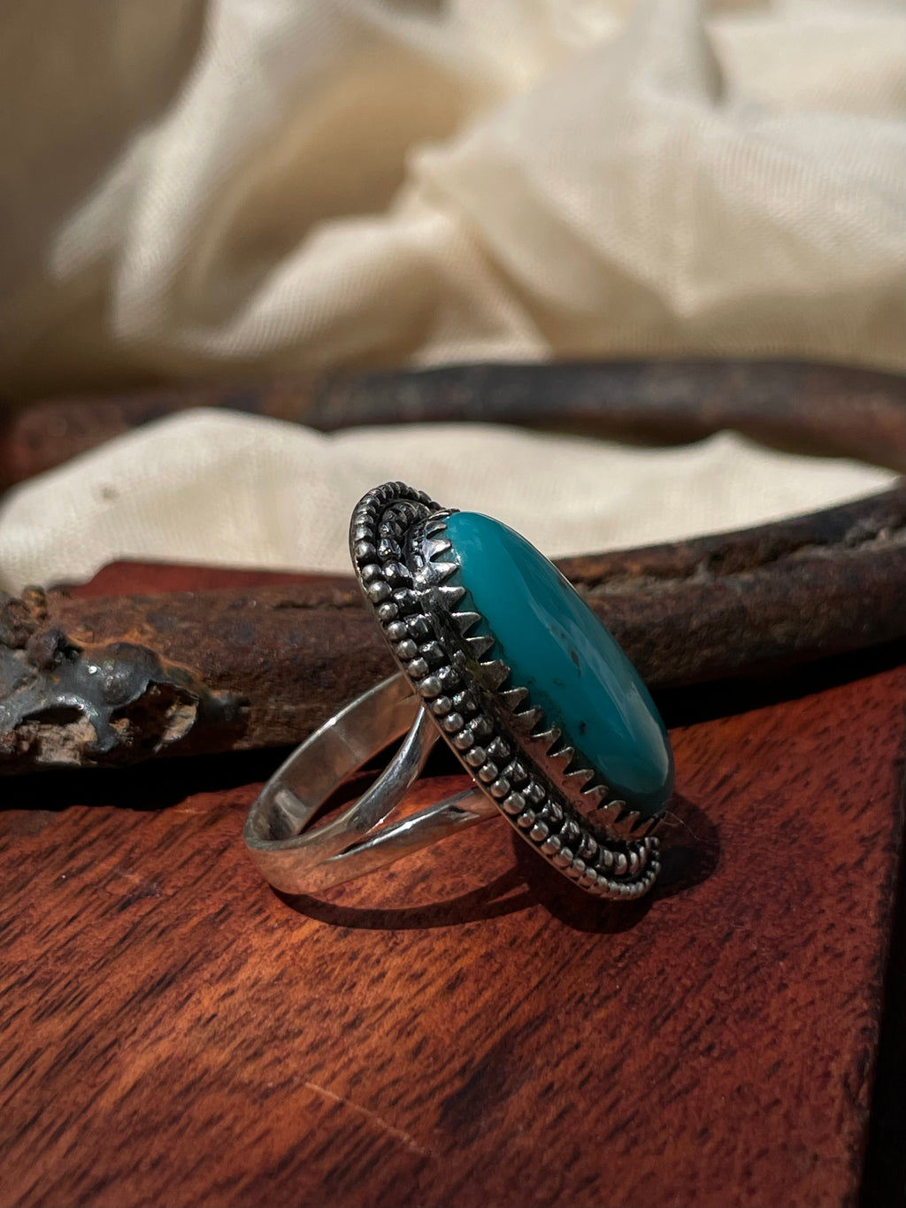 Kingman Turquoise Ring | 925 Sterling Silver | Size 6 E315