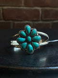 Kingman Turquoise Adjustable Cuff | Sterling Silver | A790