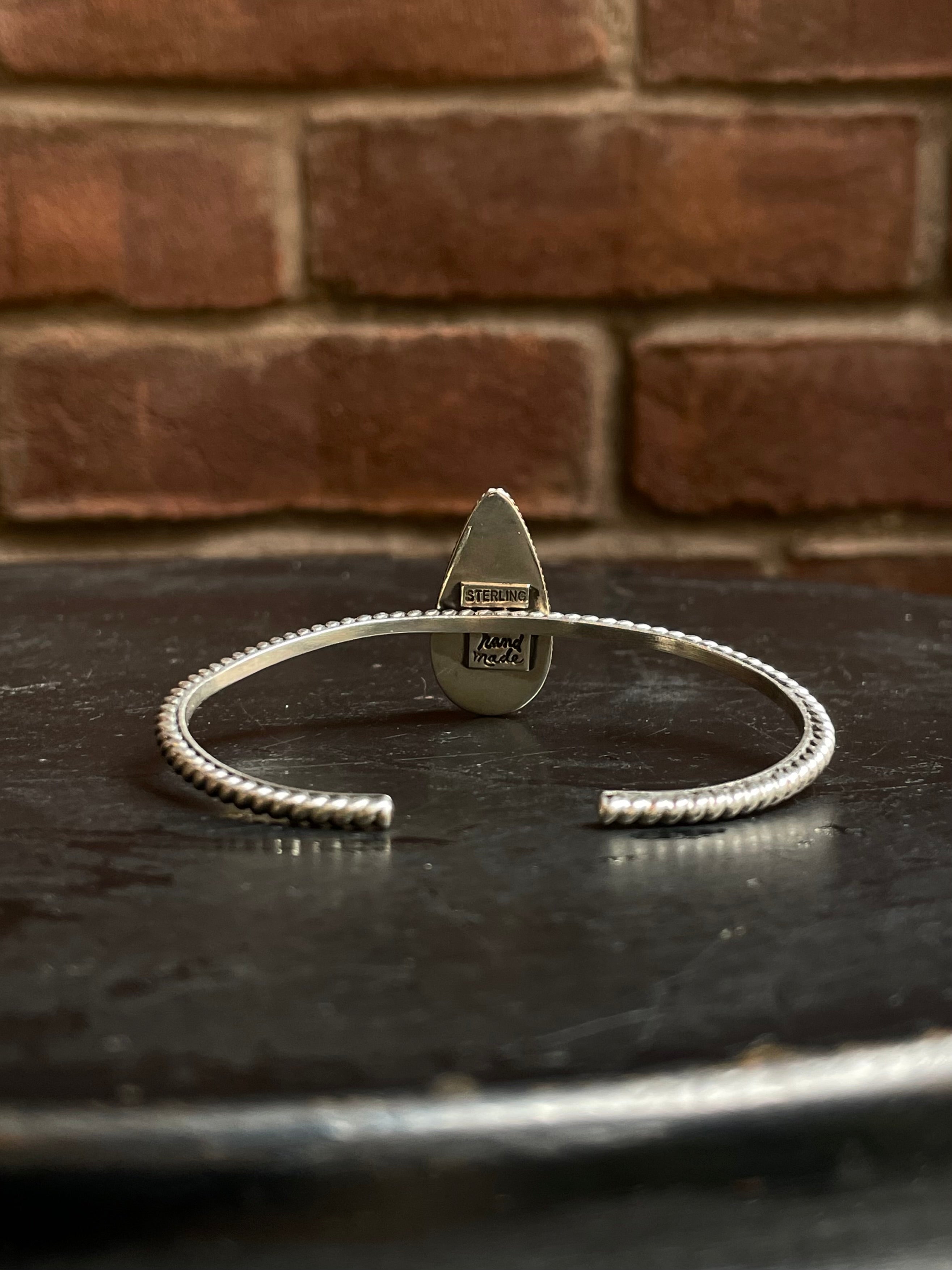 Kingman Turquoise Cuff Bracelet | 925 Sterling Silver Southwest C999