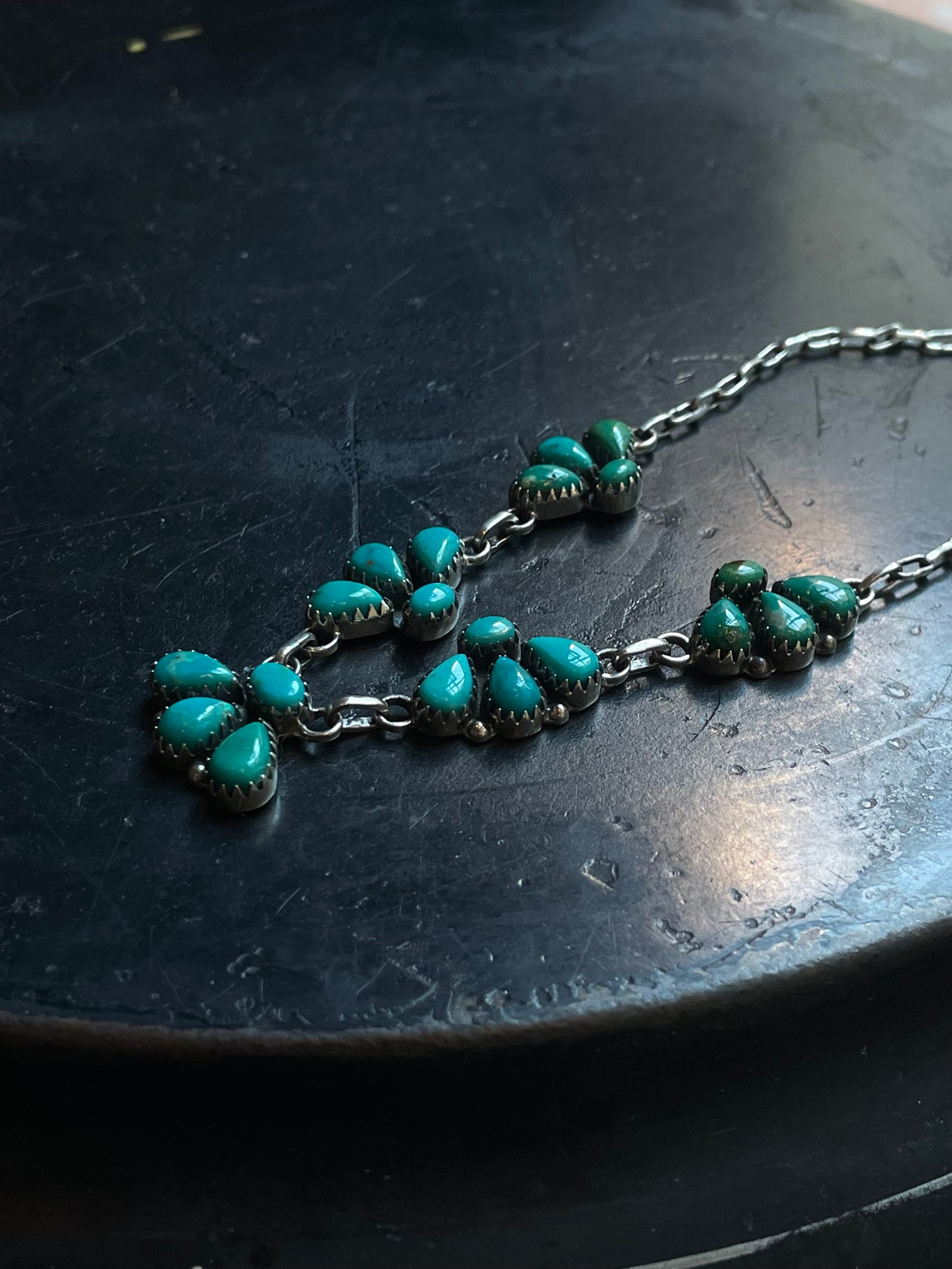 Kingman Turquoise Statement Necklace | 925 Sterling Silver E350
