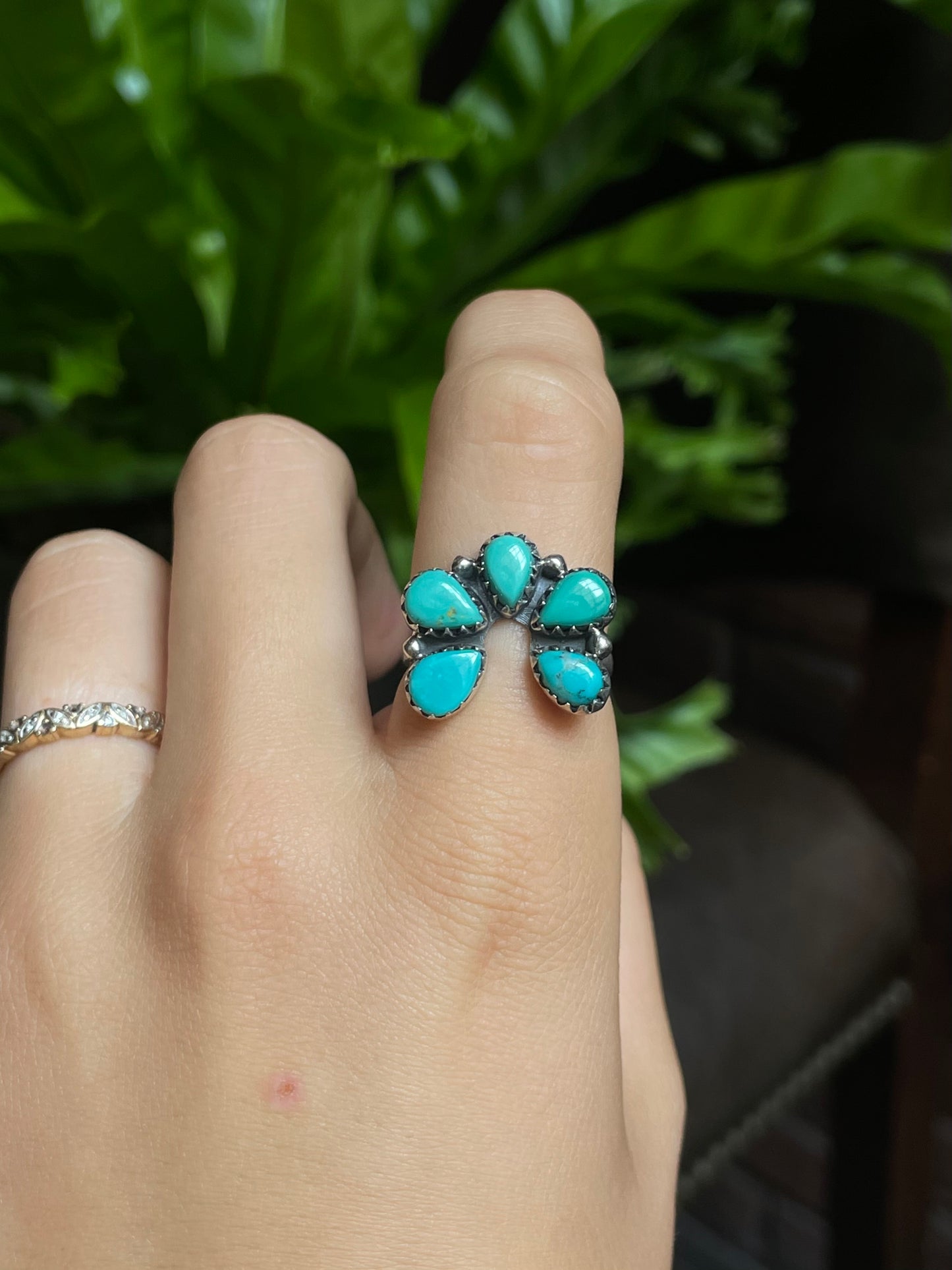 Turquoise Naja Ring Size 8.75 | 925 Sterling Silver G292