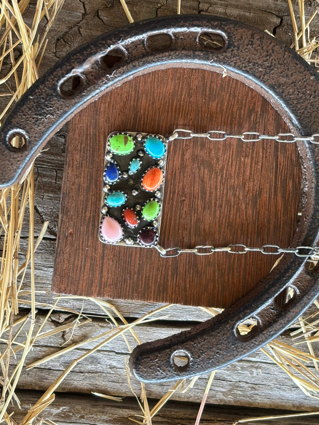 Multistone Bar Necklace | 925 Sterling Silver Z36