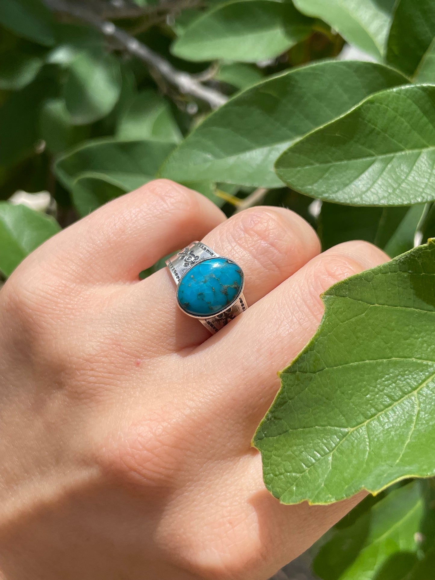 Kingman Turquoise Ring Size 6 | 925 Sterling Silver D174