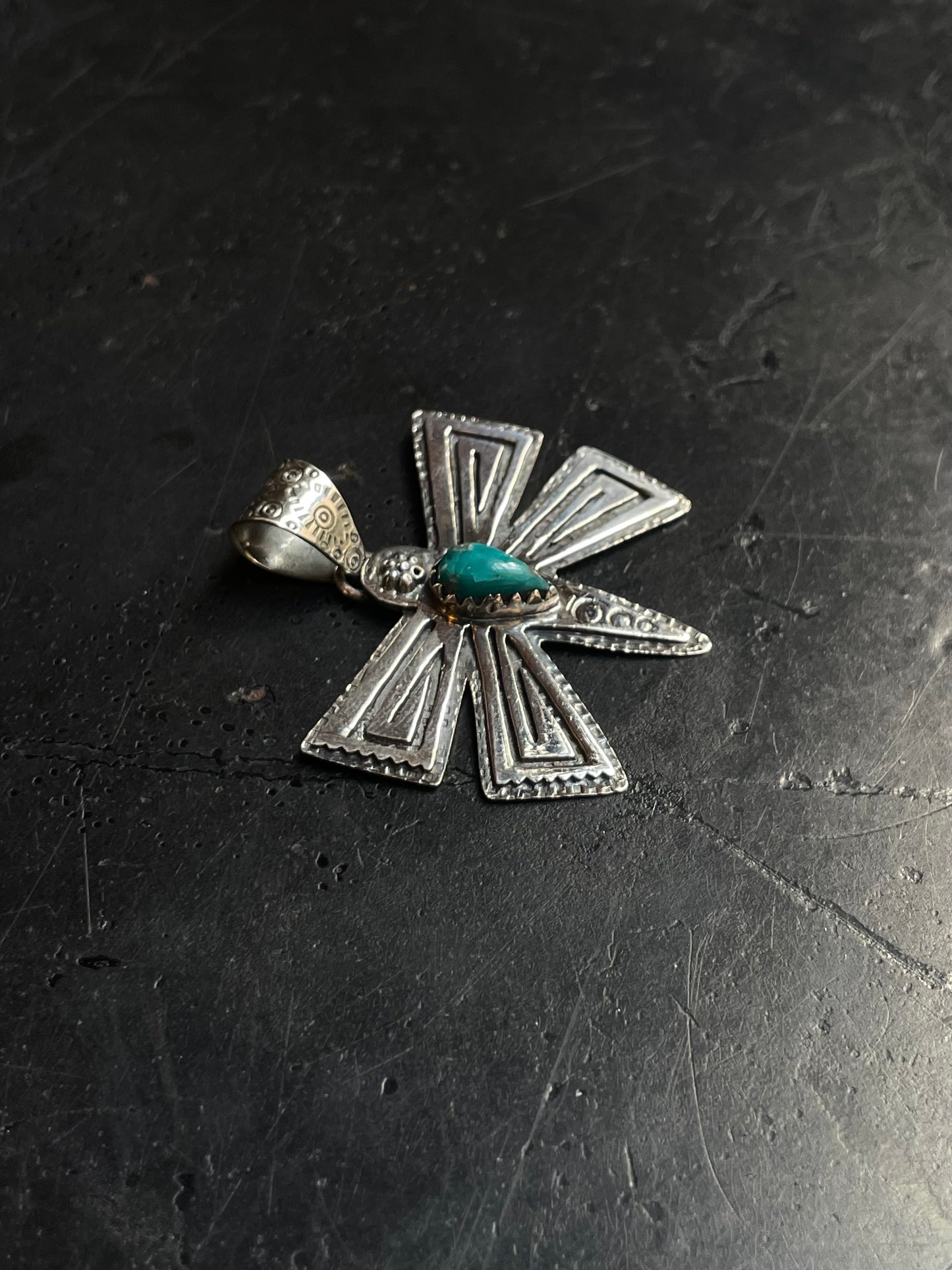 Turquoise Butterfly Pendant | 925 Sterling Silver E270