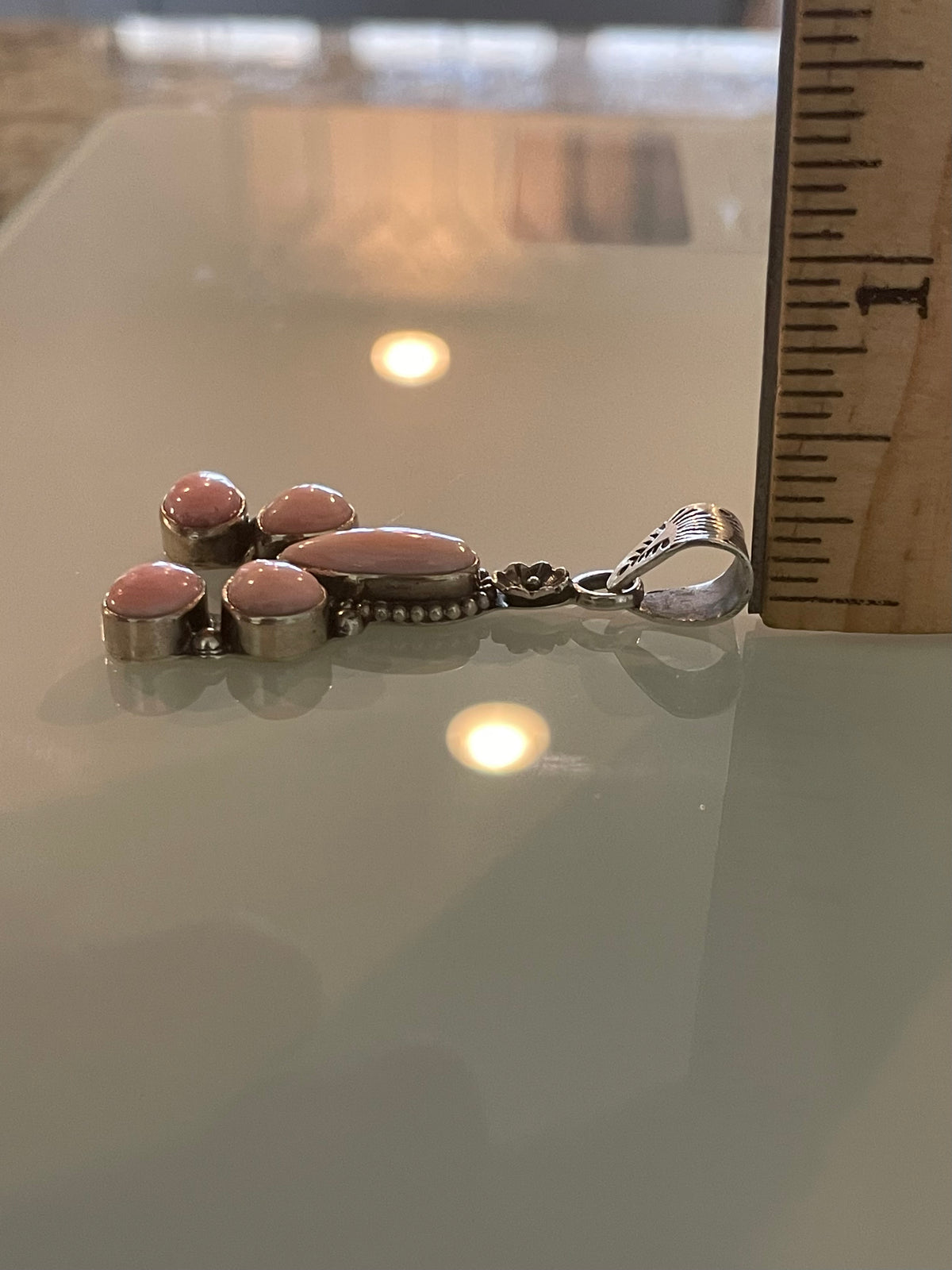 Pink Conch Floral Pendant | 925 Sterling Silver G697