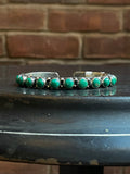 Kingman Turquoise Adjustable Cuff | Sterling Silver | A786