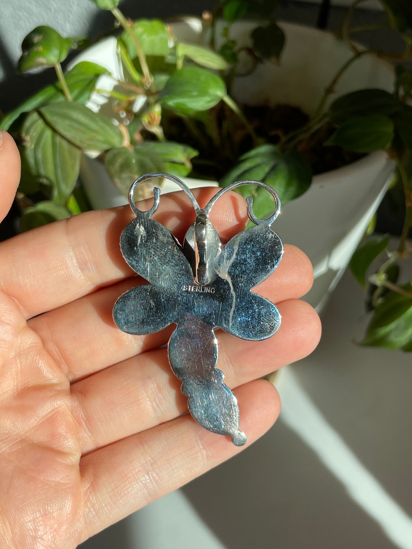 Turquoise Dragonfly Pendant | Sterling Silver 925 B794