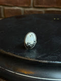 White Buffalo Ring Size 10 | 925 Sterling Silver C427