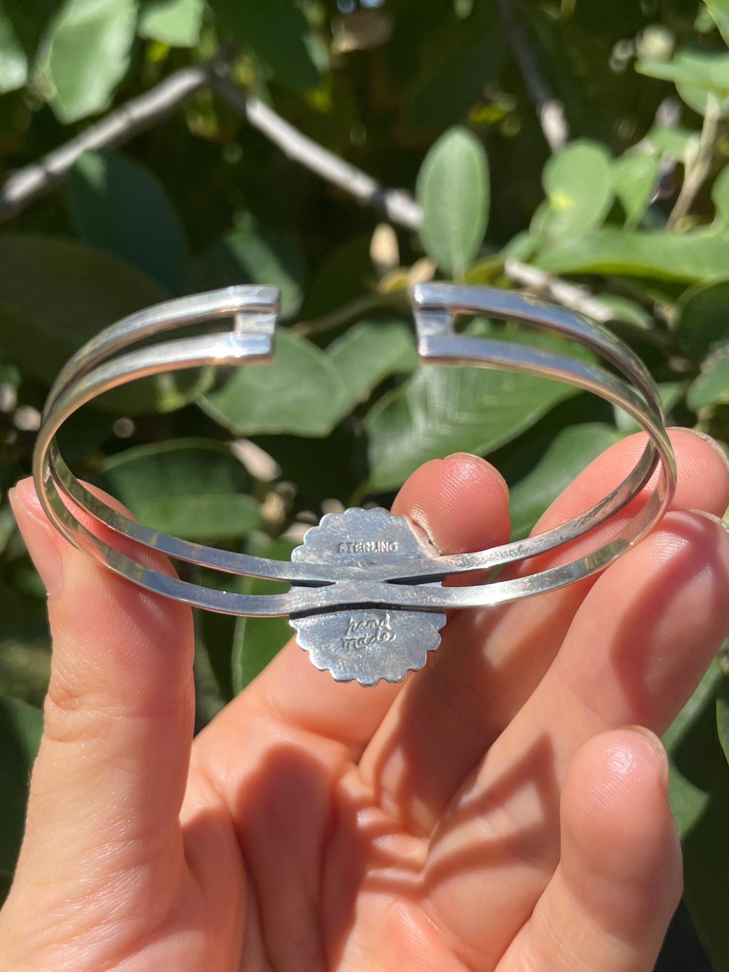 Kingman Turquoise Cuff Bracelet | Sterling Silver D141