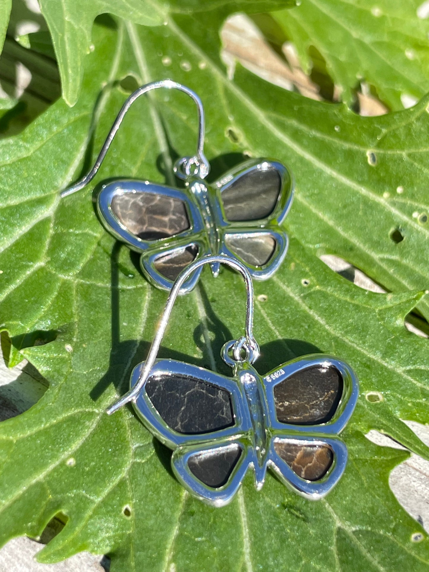 Abalone Dangle Earrings | Sterling Silver 925 J43