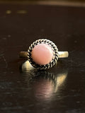 Pink Conch Ring Size 6 | 925 Sterling Silver G539