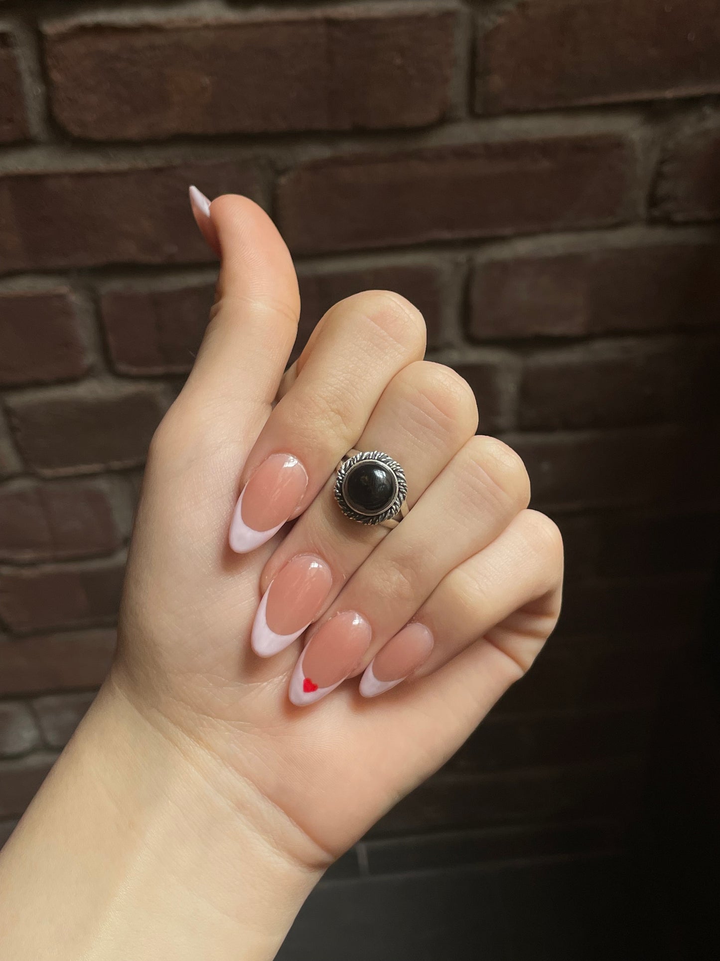 Black Onyx Ring Size 8 | 925 Sterling Silver E766
