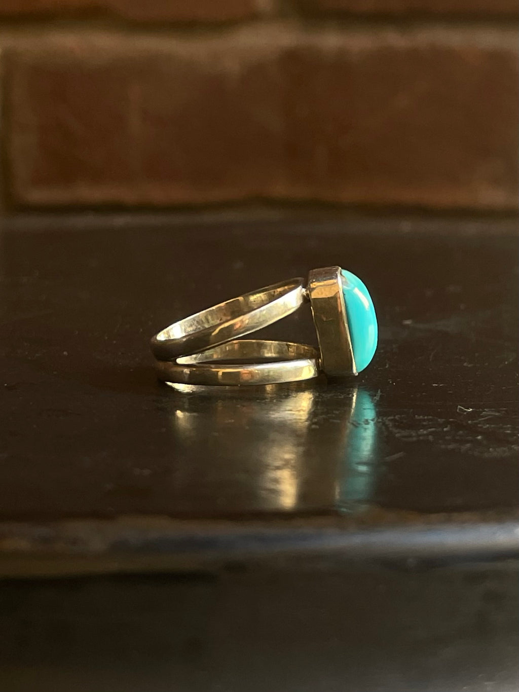 Kingman Turquoise Ring | Sterling Silver | Size 7 G351