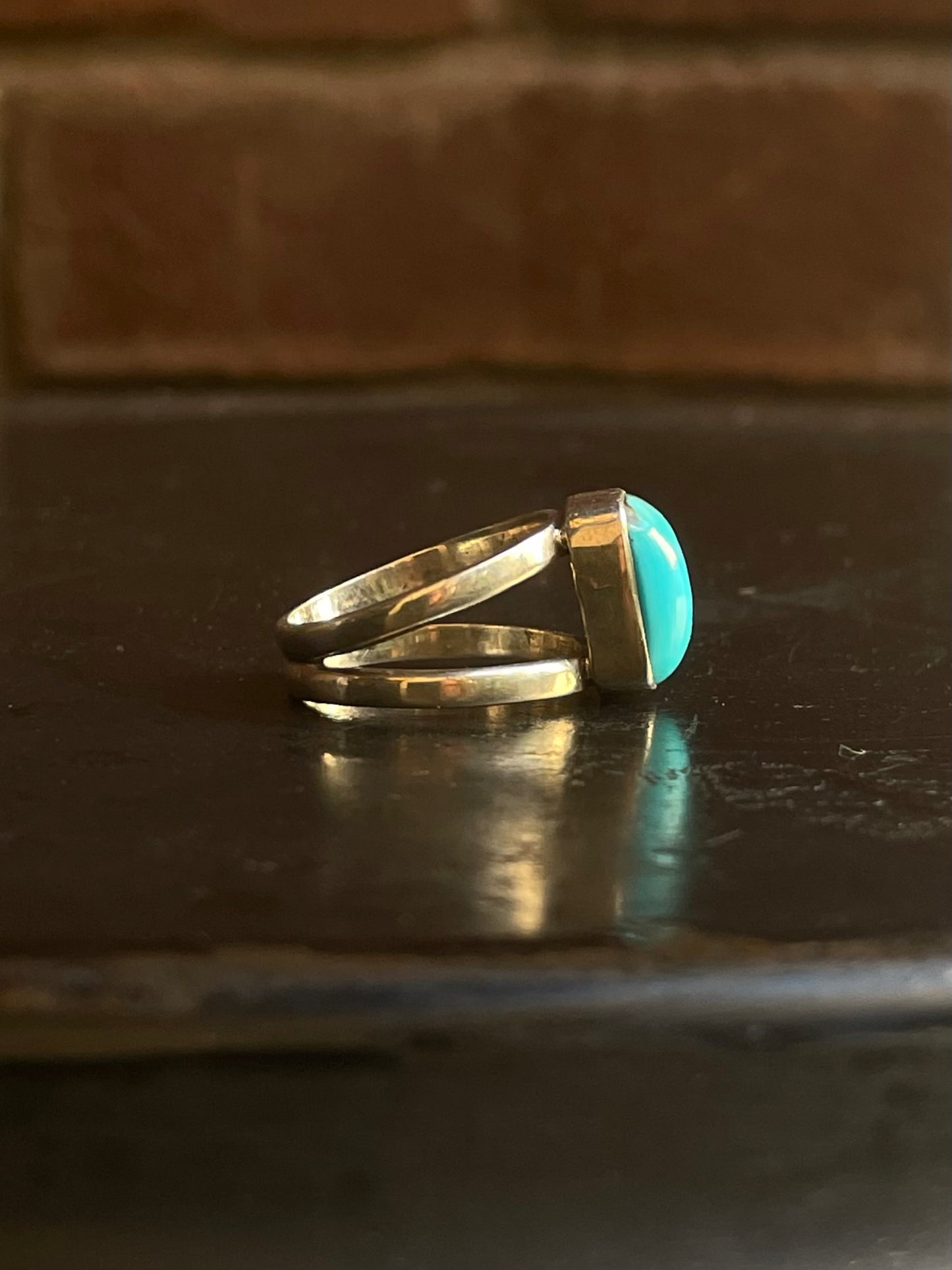 Kingman Turquoise Ring | Sterling Silver | Size 7 G351