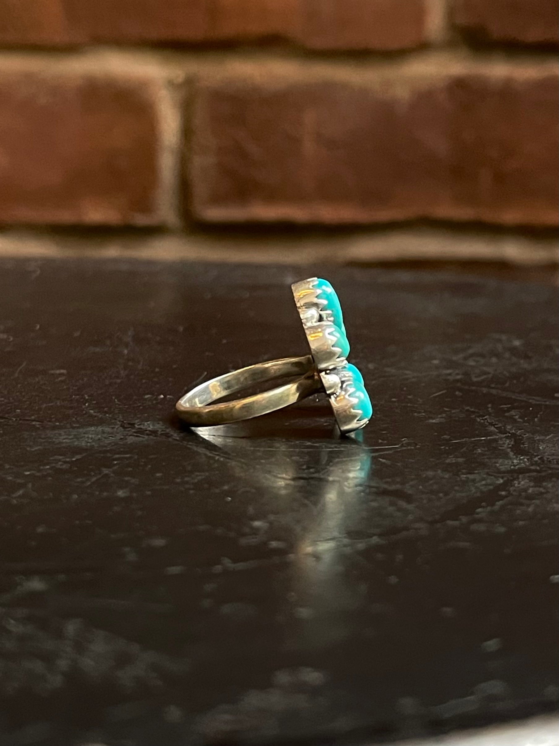 Kingman Turquoise Naja Ring Size 6.25 | 925 Sterling Silver G489