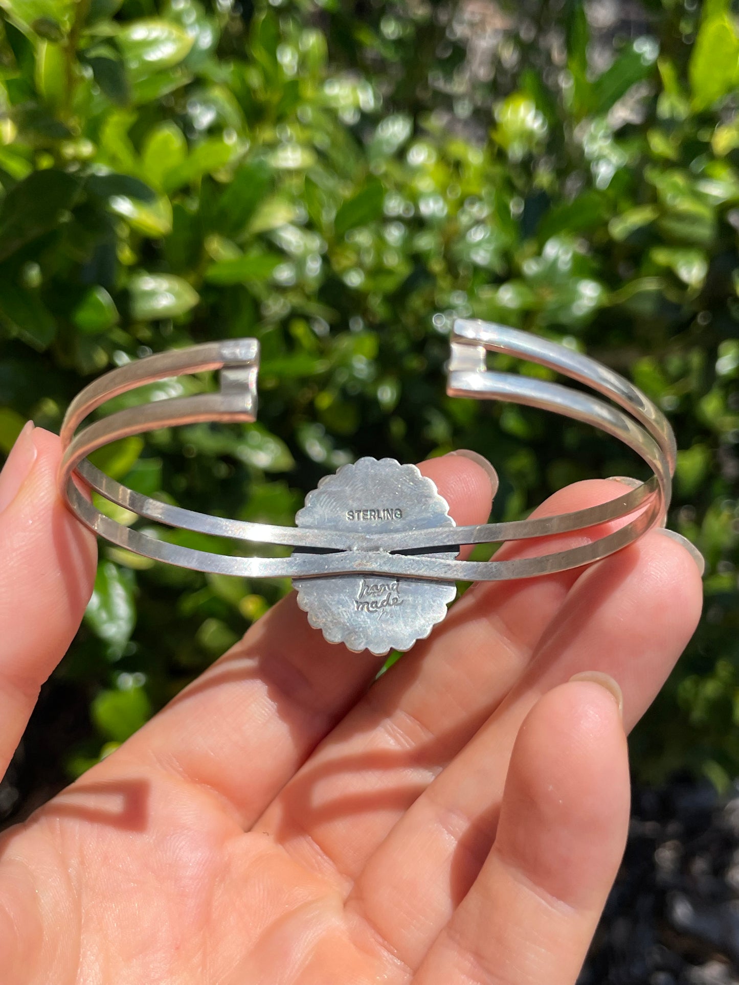 Kingman Turquoise Cuff Bracelet | 925 Sterling Silver D153