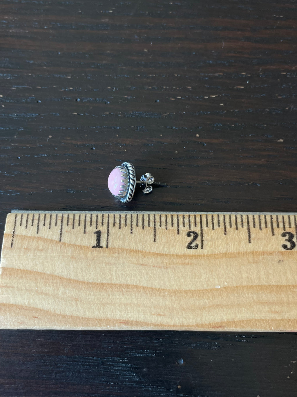 Pink Conch Stud Earrings | 925 Sterling Silver E784