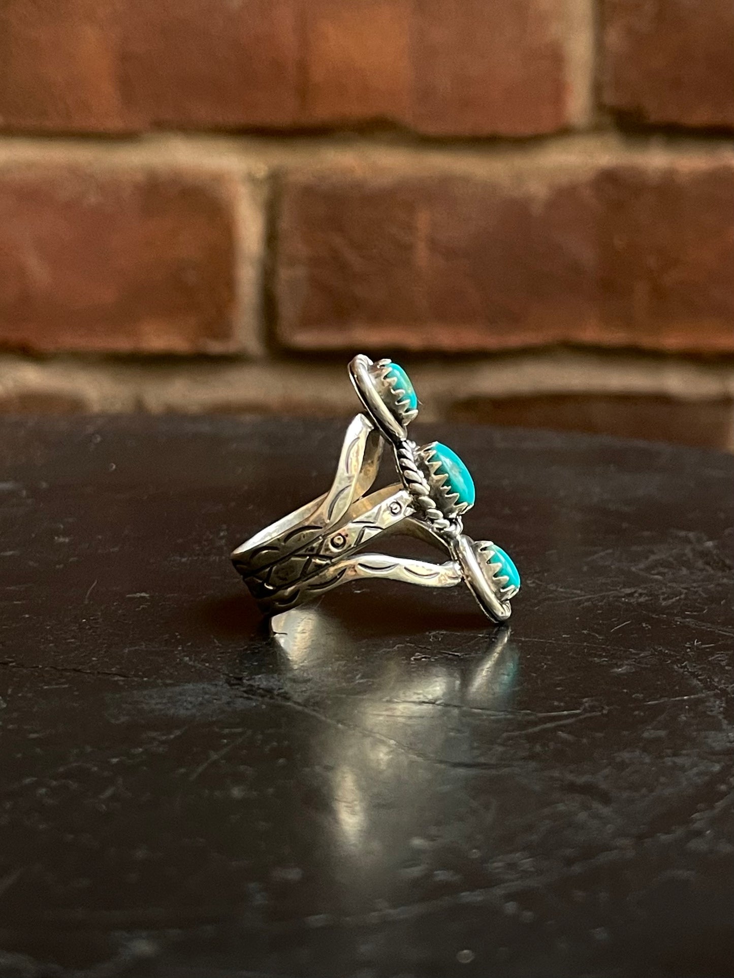 Kingman Turquoise Ring Size 10 | 925 Sterling Silver G510