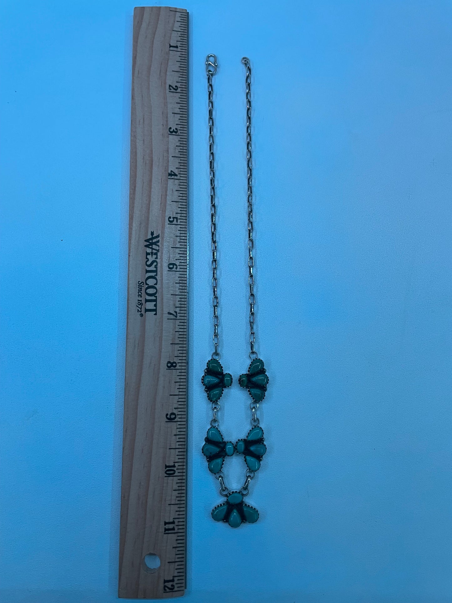 Kingman Turquoise Statement Necklace | 925 Sterling Silver E350